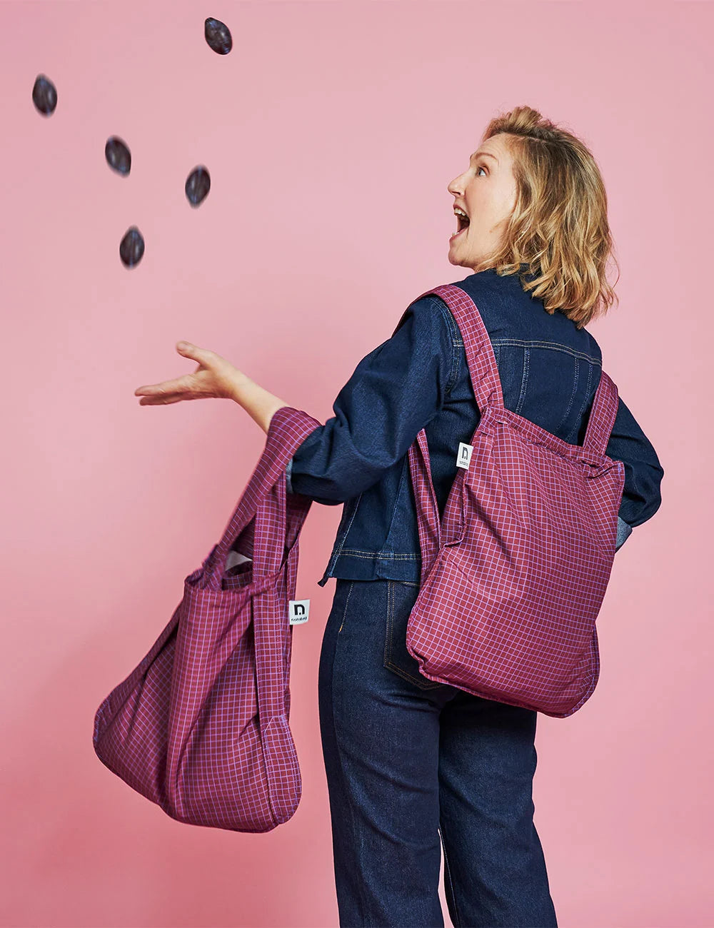 2in1 Bag & Backpack 'Plum Please' Notabag