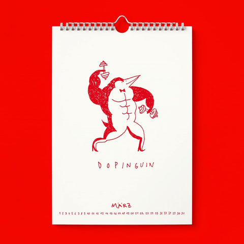 Kalender 'Ich glaub ich Spinnguin! Schon 2026' edition selekkt