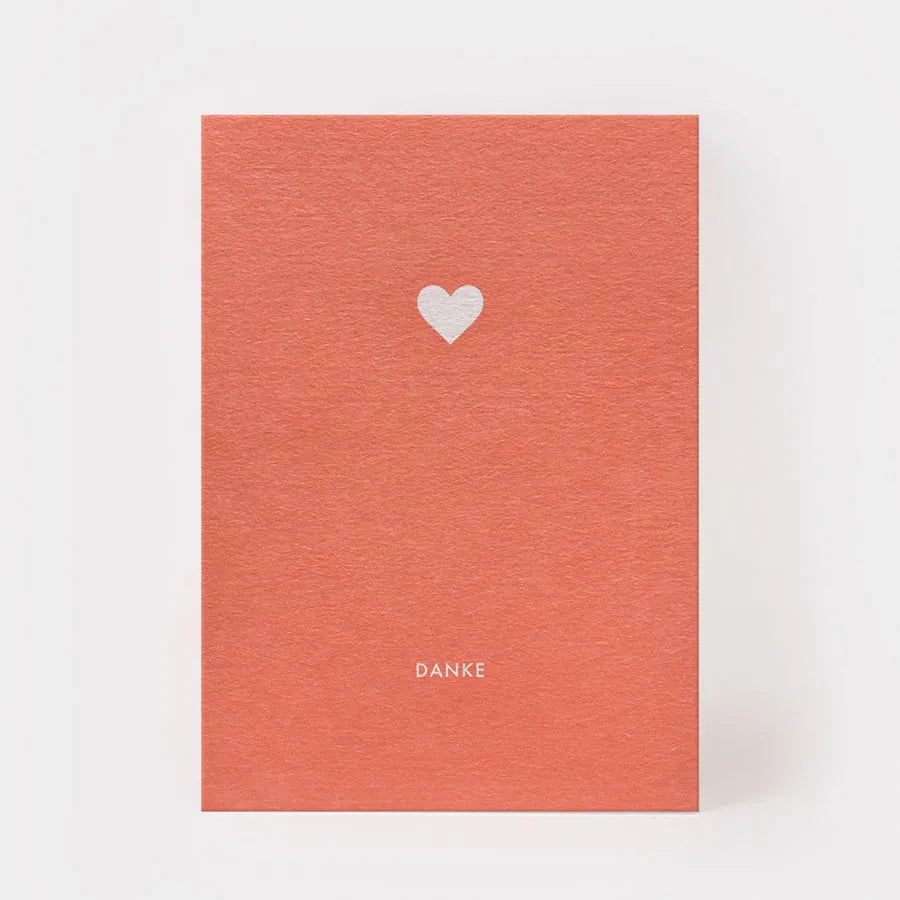 Postkarte 'Danke' – Herz kartenmarie