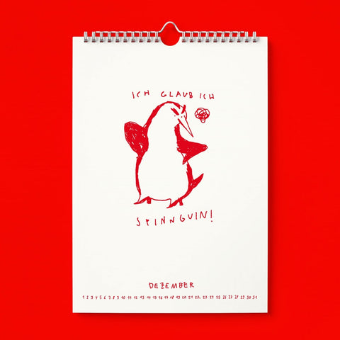Kalender 'Ich glaub ich Spinnguin! Schon 2026' edition selekkt