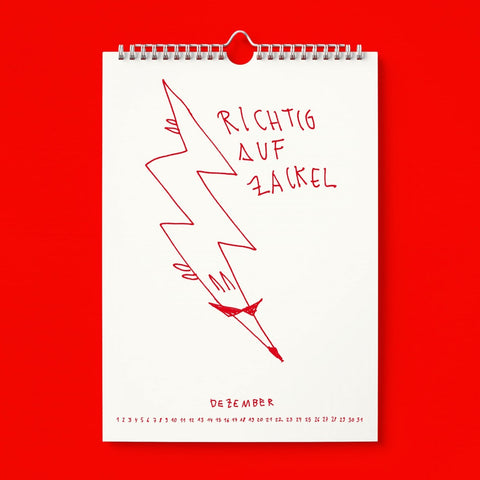 Kalender 'Richtig auf Zackel durch 2026' edition selekkt
