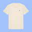 T-Shirt 'Keine Pobleme' – beige/blau pinke distel