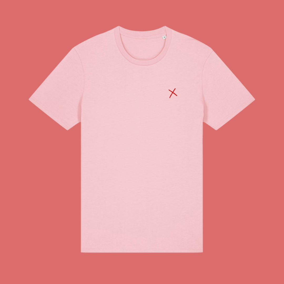 T-Shirt 'Keine Pobleme' – rosa/rot pinke distel