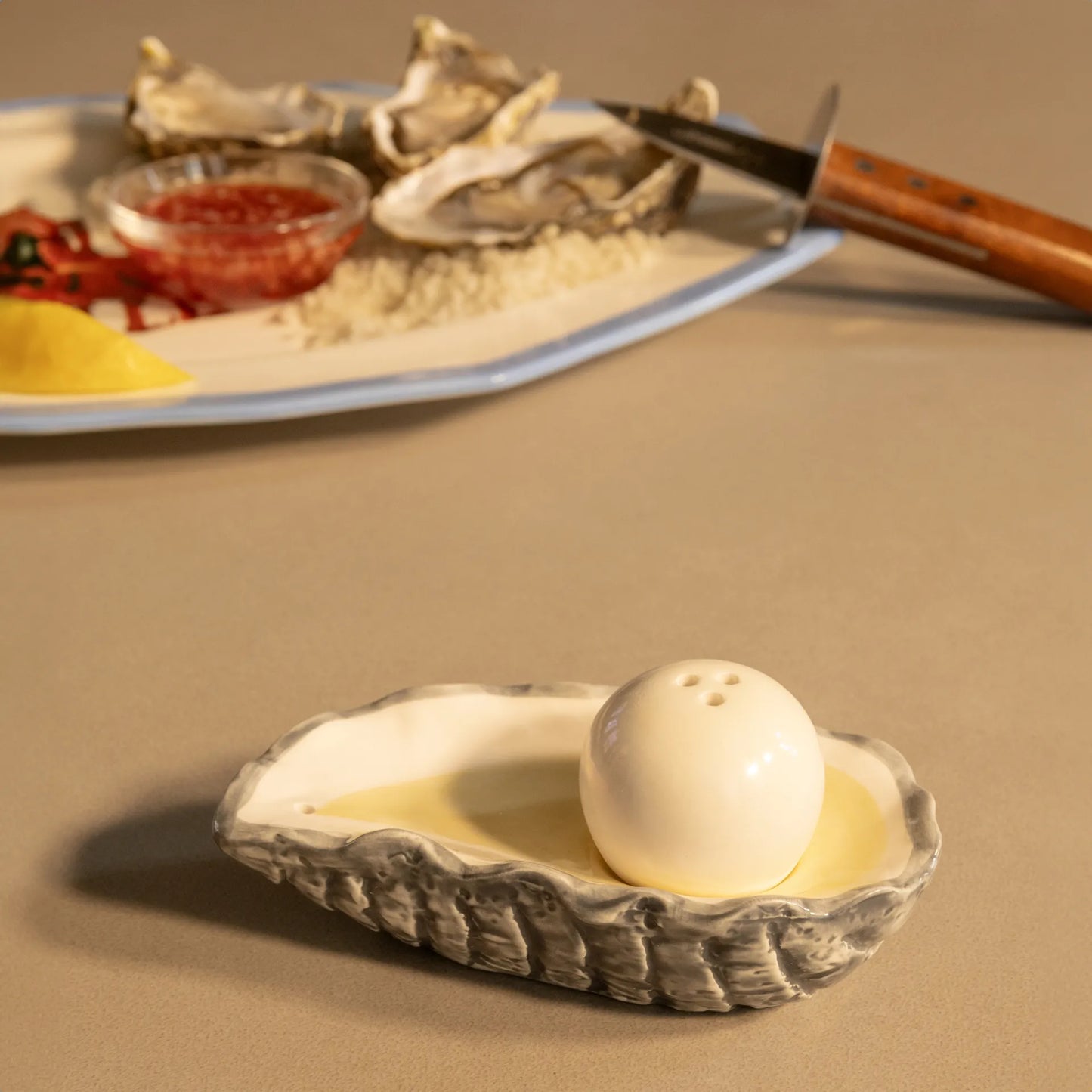 Salz- und Pfeffer-Streuer 'Auster' &klevering