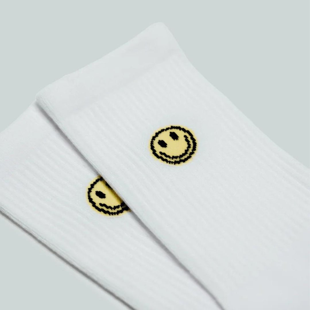 Tennissocken 'Smiley' – gelb No Bad Days Club
