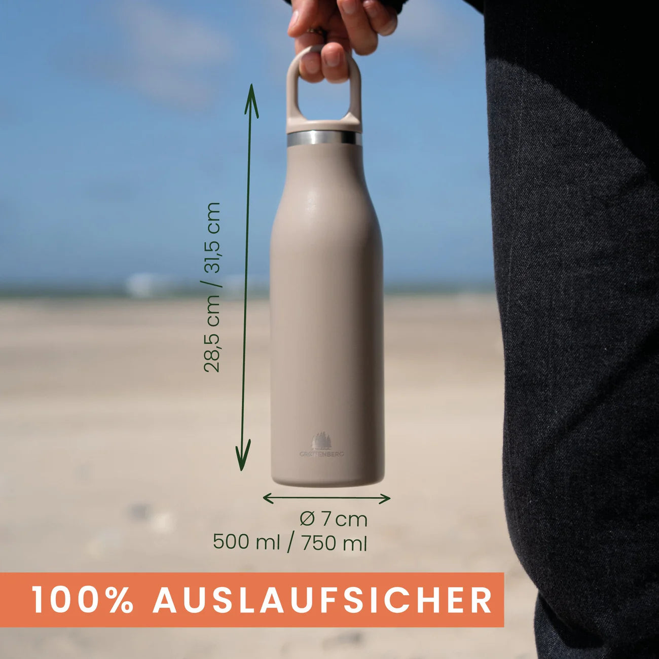 Edelstahl Trinkflasche Thermo – forest Grønenberg