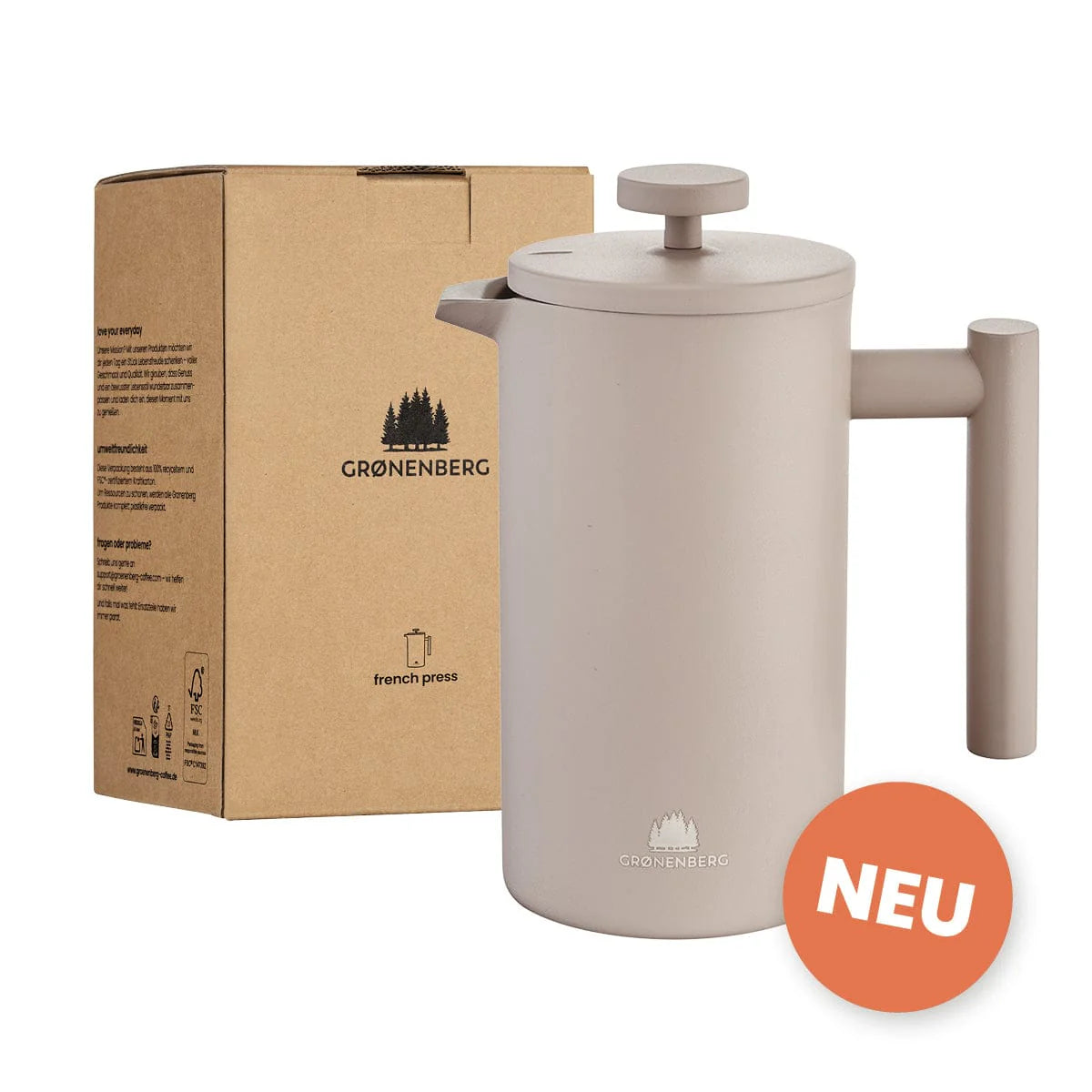 Edelstahl French Press – earth Grønenberg