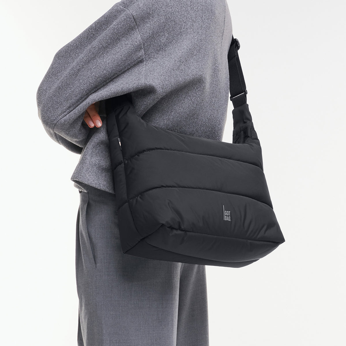 Puffer Square Bag Large 'Black' – Monochrome Edition GOT BAG