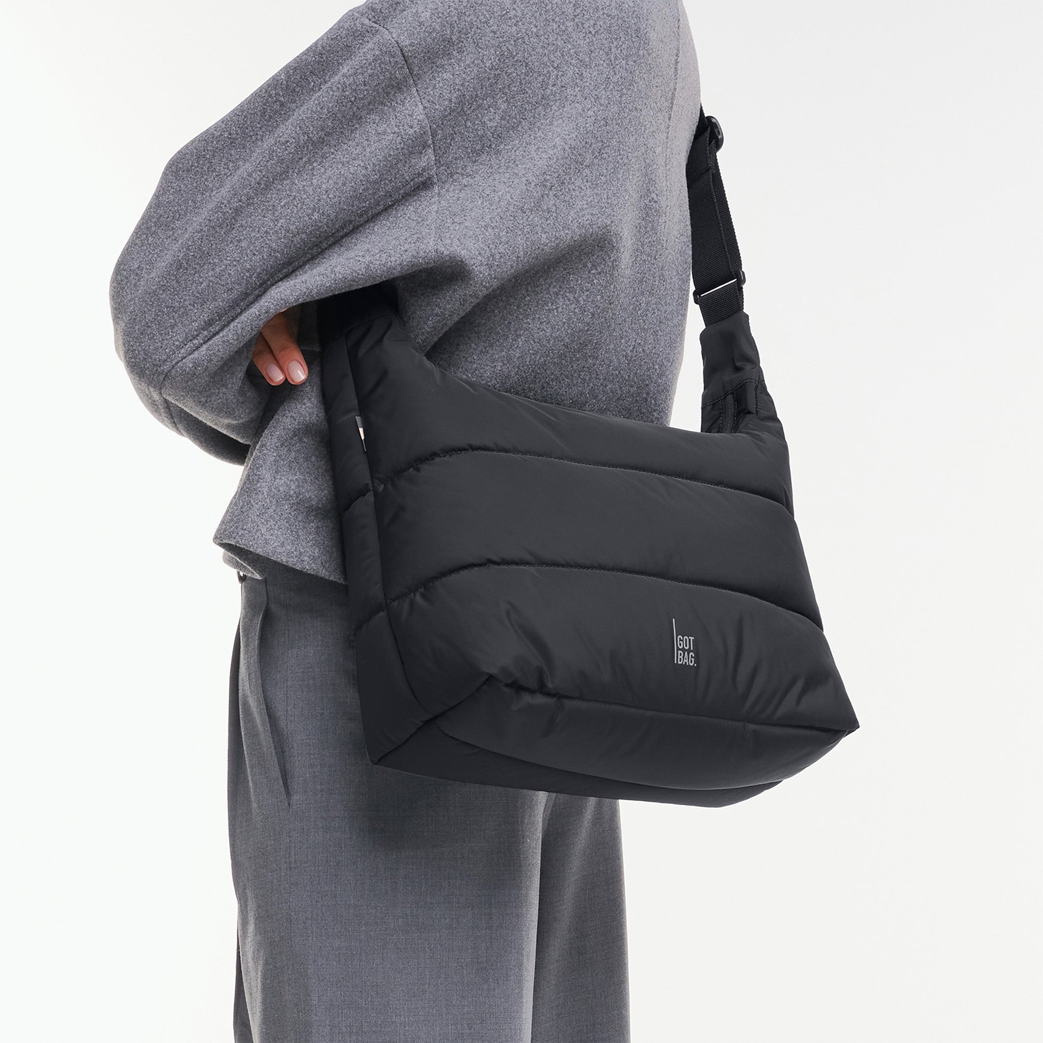 Puffer Square Bag Large 'Black' – Monochrome Edition GOT BAG