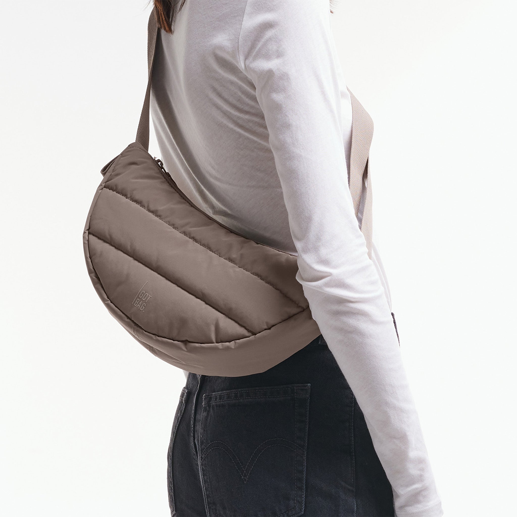 Puffer Moon Bag Small 'Oyster' – Monochrome Edition GOT BAG