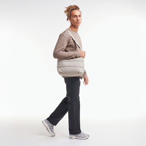 Puffer Square Bag Large 'Scallop' – Monochrome Edition