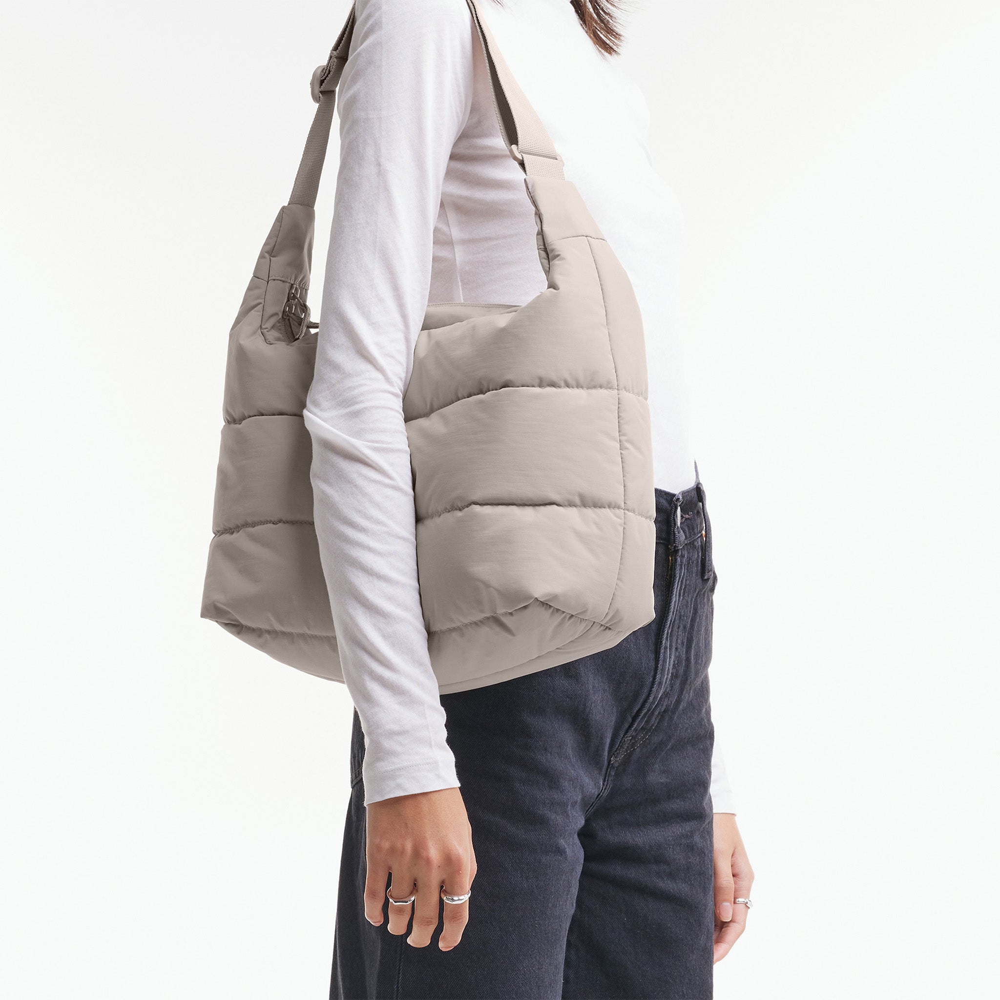 Puffer Square Bag Large 'Scallop' – Monochrome Edition GOT BAG