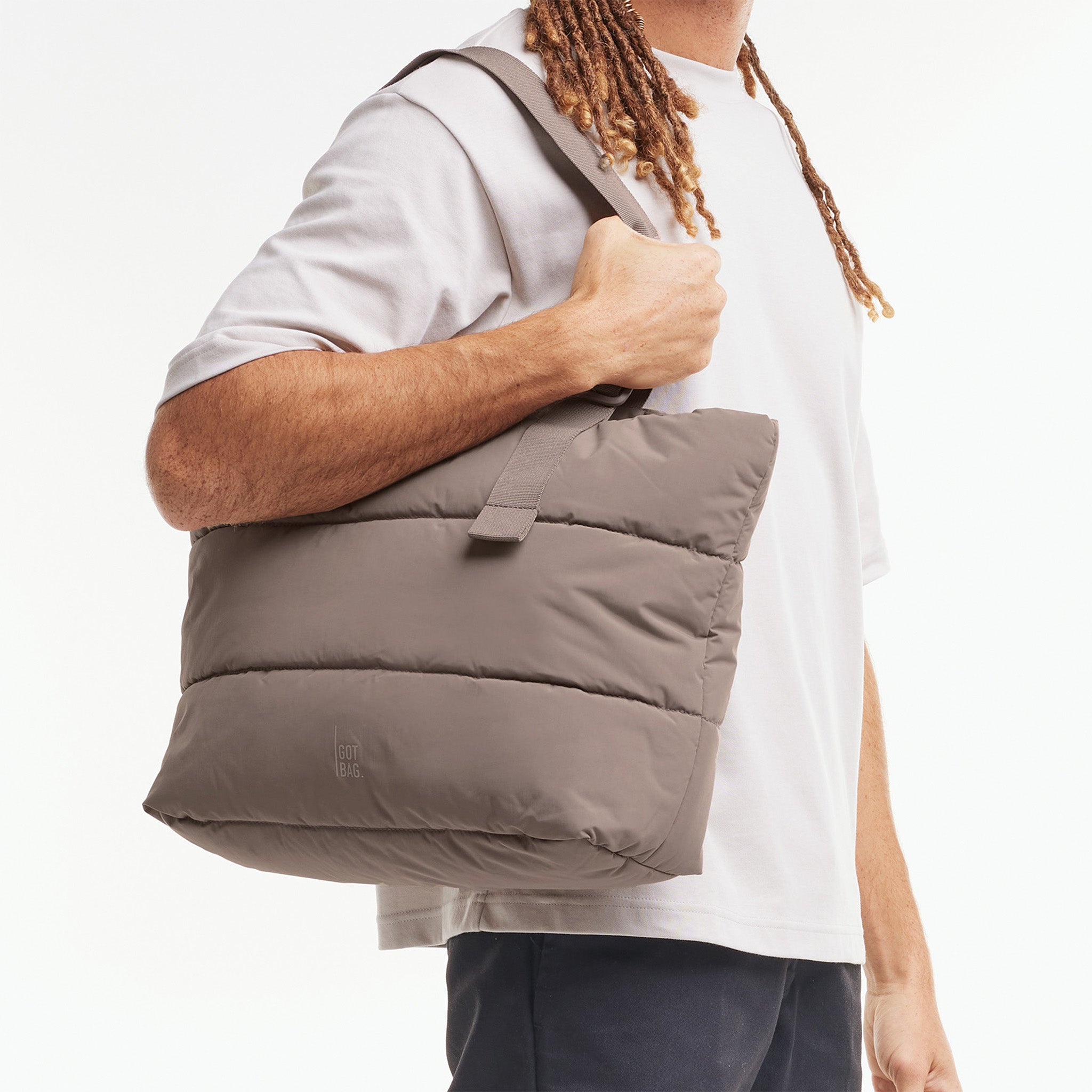 Puffer Tote Bag 'Oyster' – Monochrome Edition GOT BAG