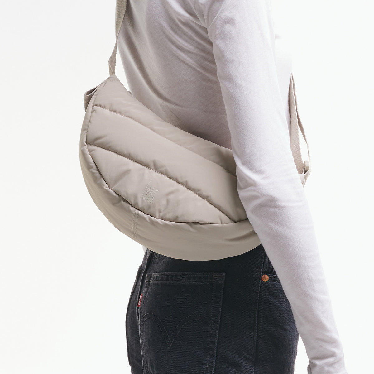 Puffer Moon Bag Small 'Scallop' – Monochrome Edition GOT BAG