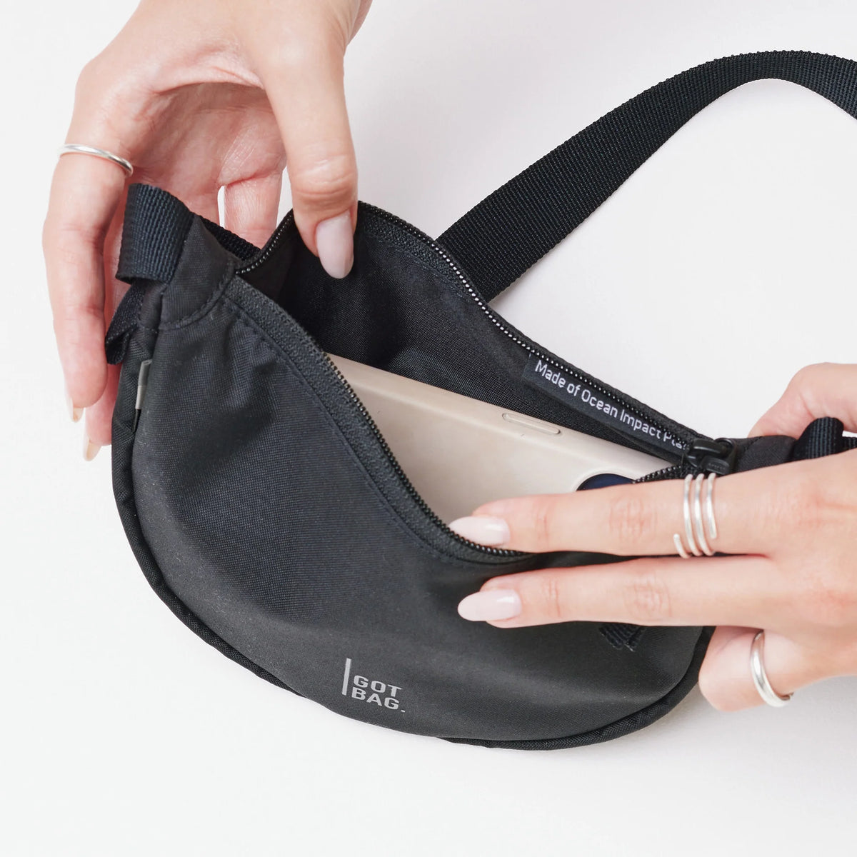 Moon Bag Mini 'Black' – Monochrome Edition GOT BAG