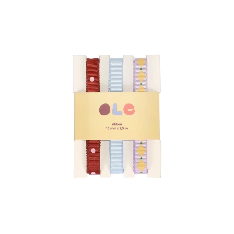 Geschenkband 'Punkte / Einfarbig / Raute' Kado Design