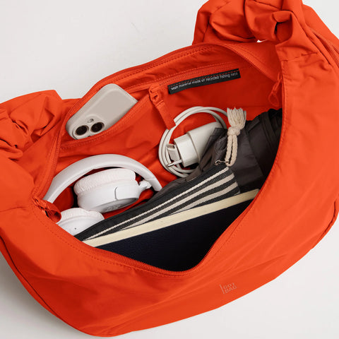 Moon Bag Ruffle 'Hot Coral' – Monochrome Edition GOT BAG