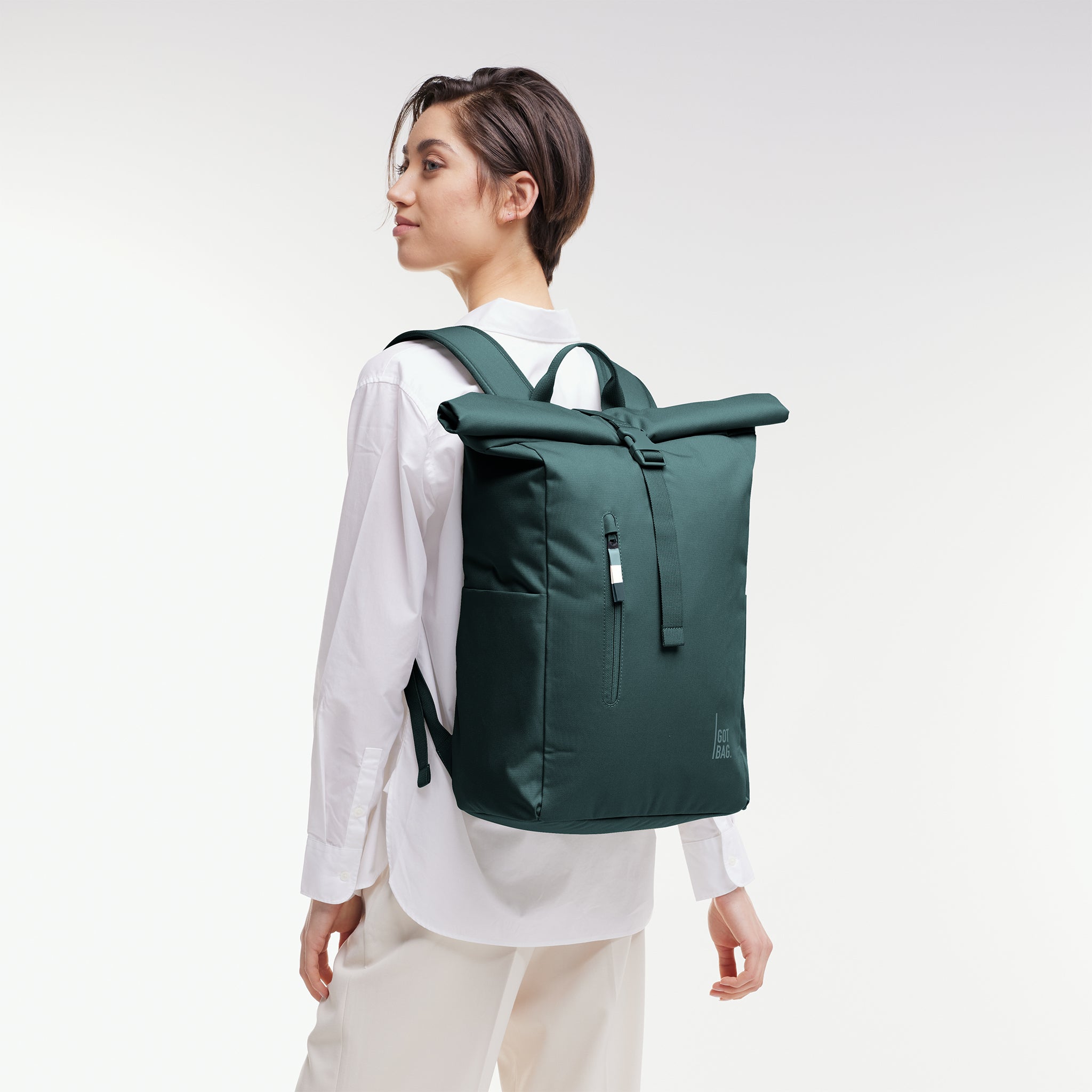 RollTop Easy 'Sea Teal' – Monochrome Edition GOT BAG