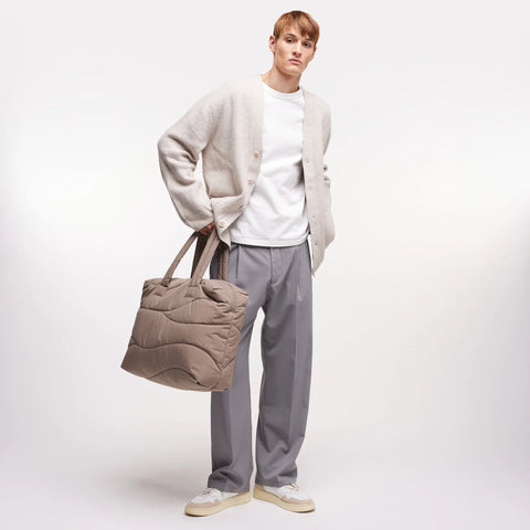 Wavy Puffer Everyday Bag 'Oyster' – Monochrome Edition GOT BAG