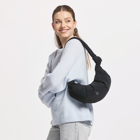 Pleat Moon Bag Small 'Black' – Monochrome Edition GOT BAG