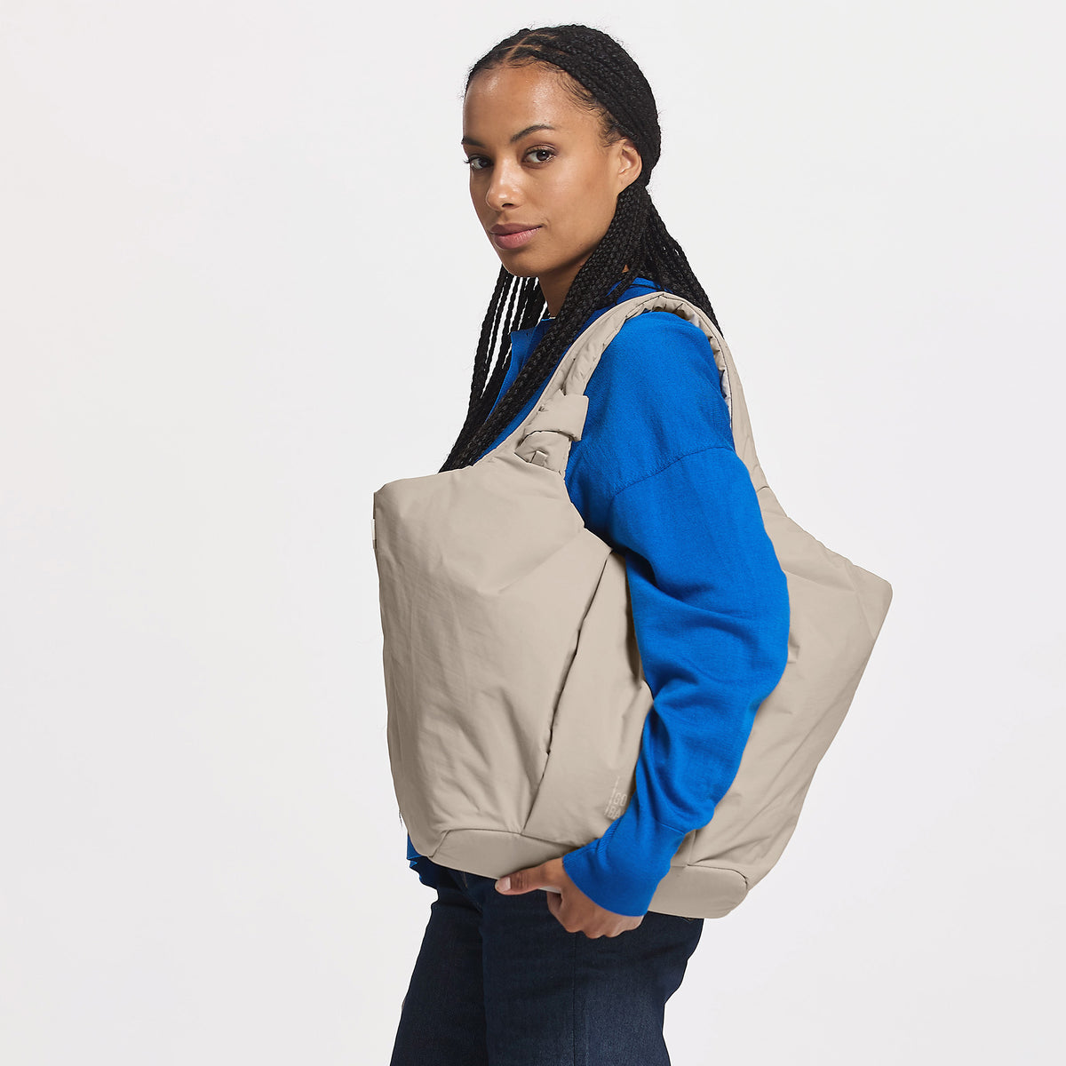 Pleat Tote Bag 'Scallop' – Monochrome Edition GOT BAG