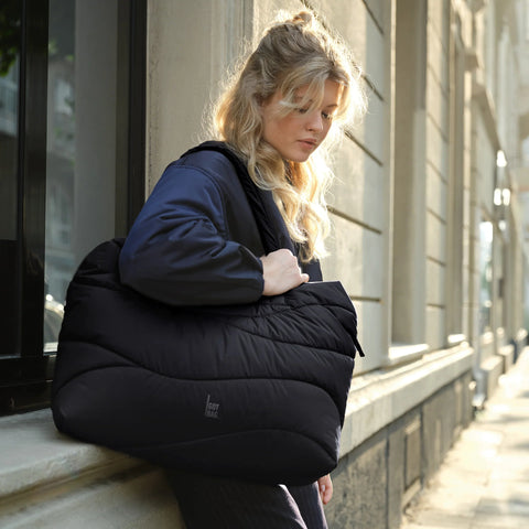 Wavy Puffer Everyday Bag 'Black' – Monochrome Edition GOT BAG