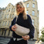 Wavy Puffer Moon Bag 'Scallop' – Monochrome Edition GOT BAG