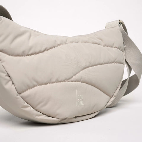 Wavy Puffer Moon Bag 'Scallop' – Monochrome Edition GOT BAG