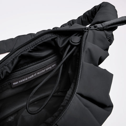 Pleat Moon Bag Small 'Black' – Monochrome Edition GOT BAG