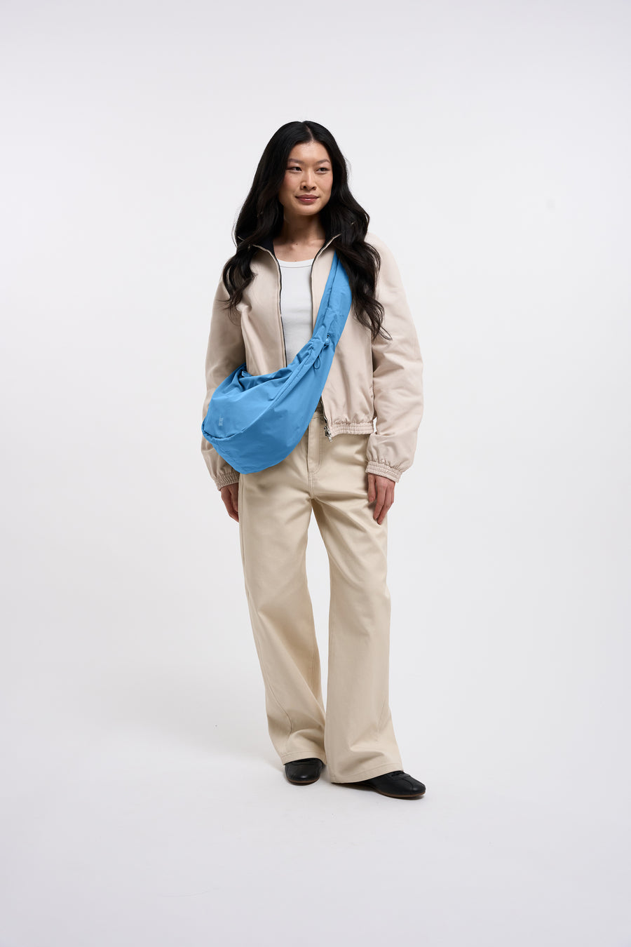Moon Bag Ruffle 'Aqua' – Monochrome Edition GOT BAG
