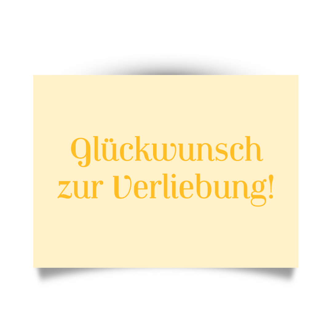 Postkarte 'Glückwunsch zur Verliebung!' LIEBS.CO