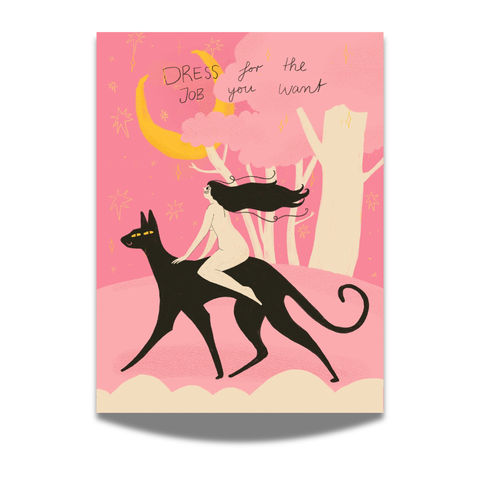 Print DIN A4 'Dress for the job you want' Slinga