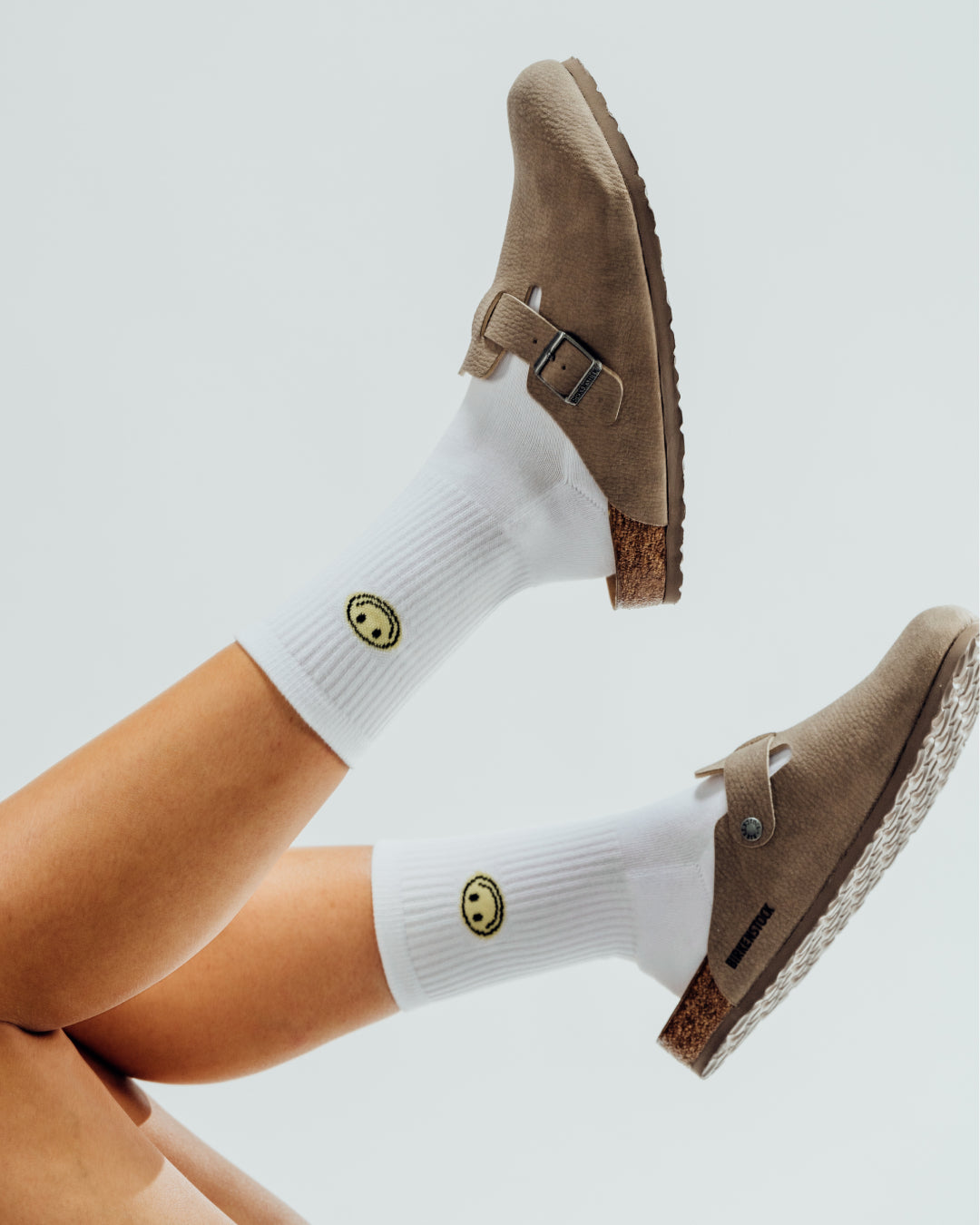 Tennissocken 'Smiley' – gelb No Bad Days Club