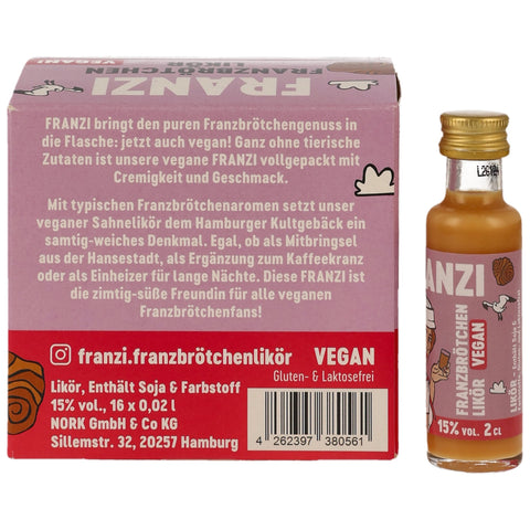 Franzbrötchenlikör 'Franzi' – vegan