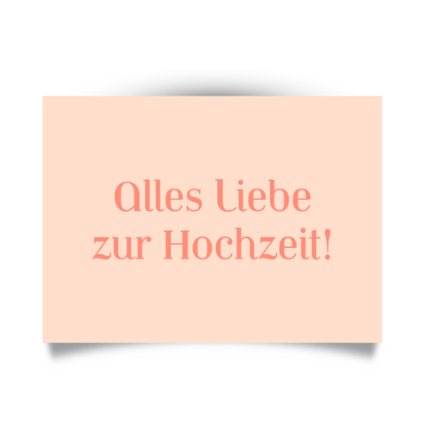 Postkarte 'Alles Liebe zur Hochzeit!' LIEBS.CO