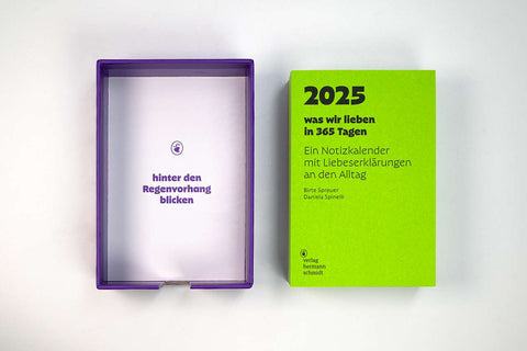 Notizkalender 'was wir lieben: in 365 Tagen' – 2025