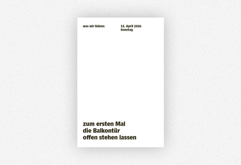 Notizkalender 'was wir lieben: in 365 Tagen' – 2026 Birte Spreuer, Daniela Spinelli / Verlag Hermann Schmidt