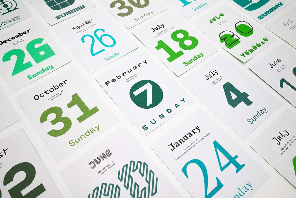 Abreißkalender 'Typodarium' – 2027