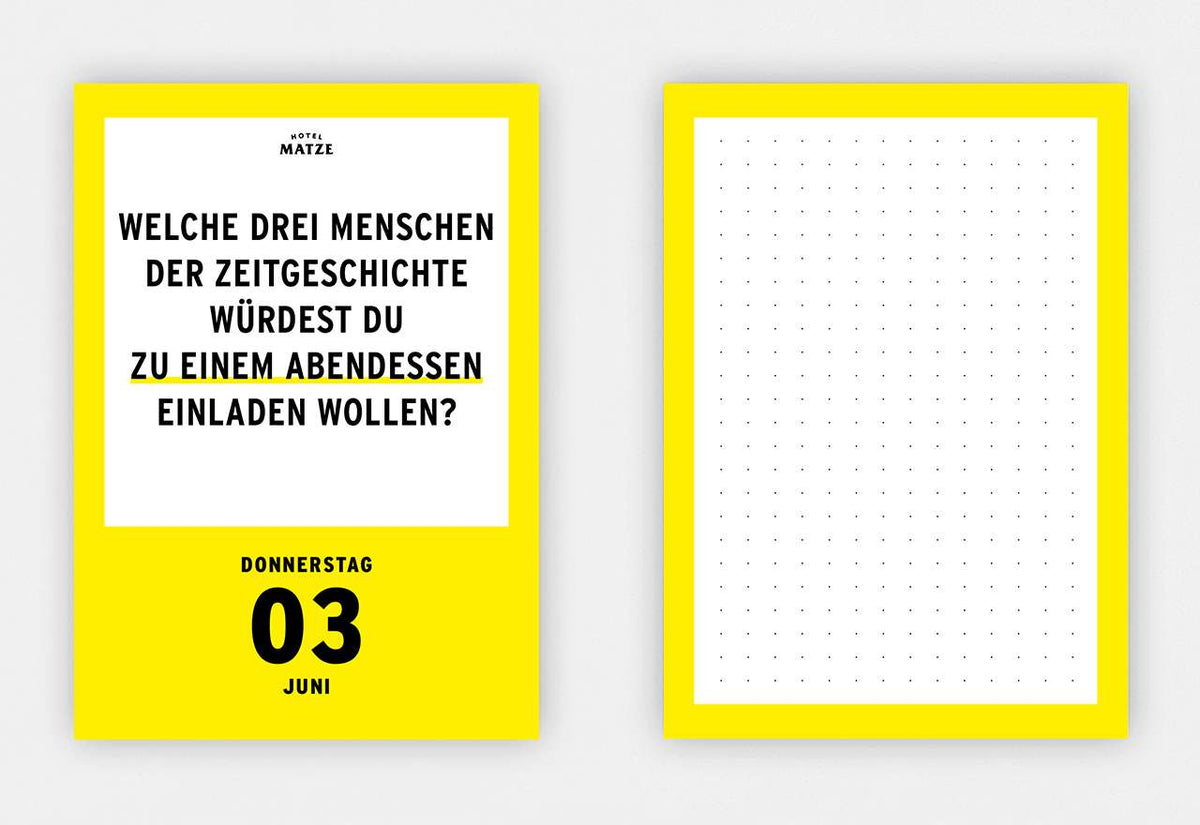 Abreißkalender 'Was ich mich frage 2027' Verlag Hermann Schmidt