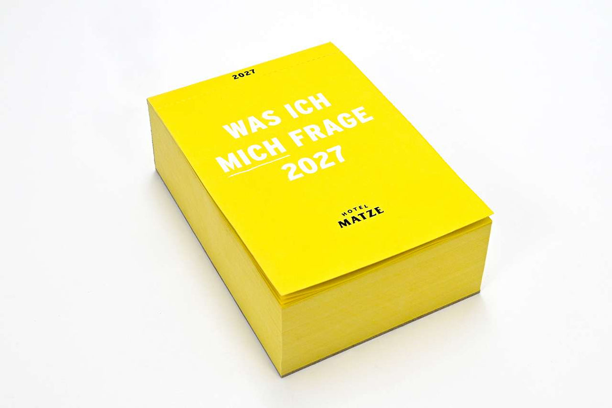 Abreißkalender 'Was ich mich frage 2027' Verlag Hermann Schmidt