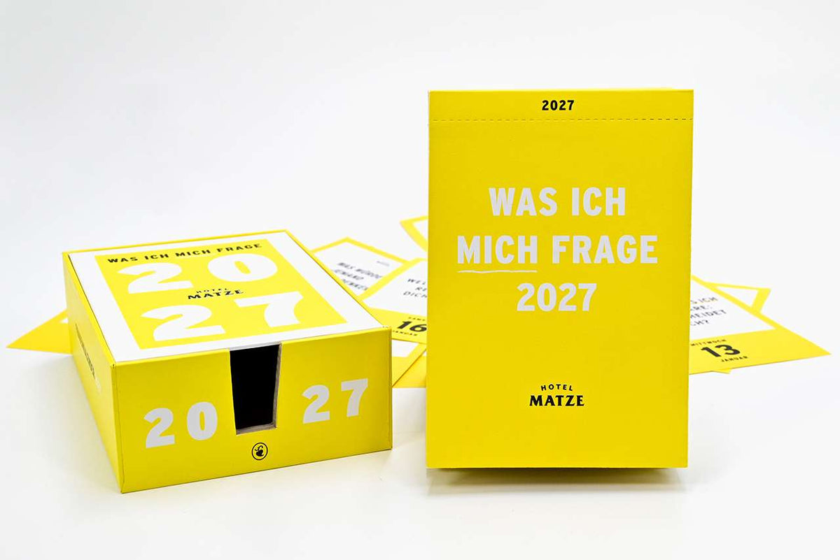 Abreißkalender 'Was ich mich frage 2027' Verlag Hermann Schmidt