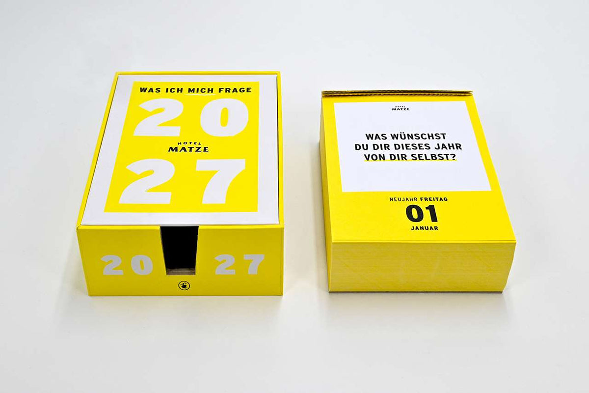 Abreißkalender 'Was ich mich frage 2027' Verlag Hermann Schmidt