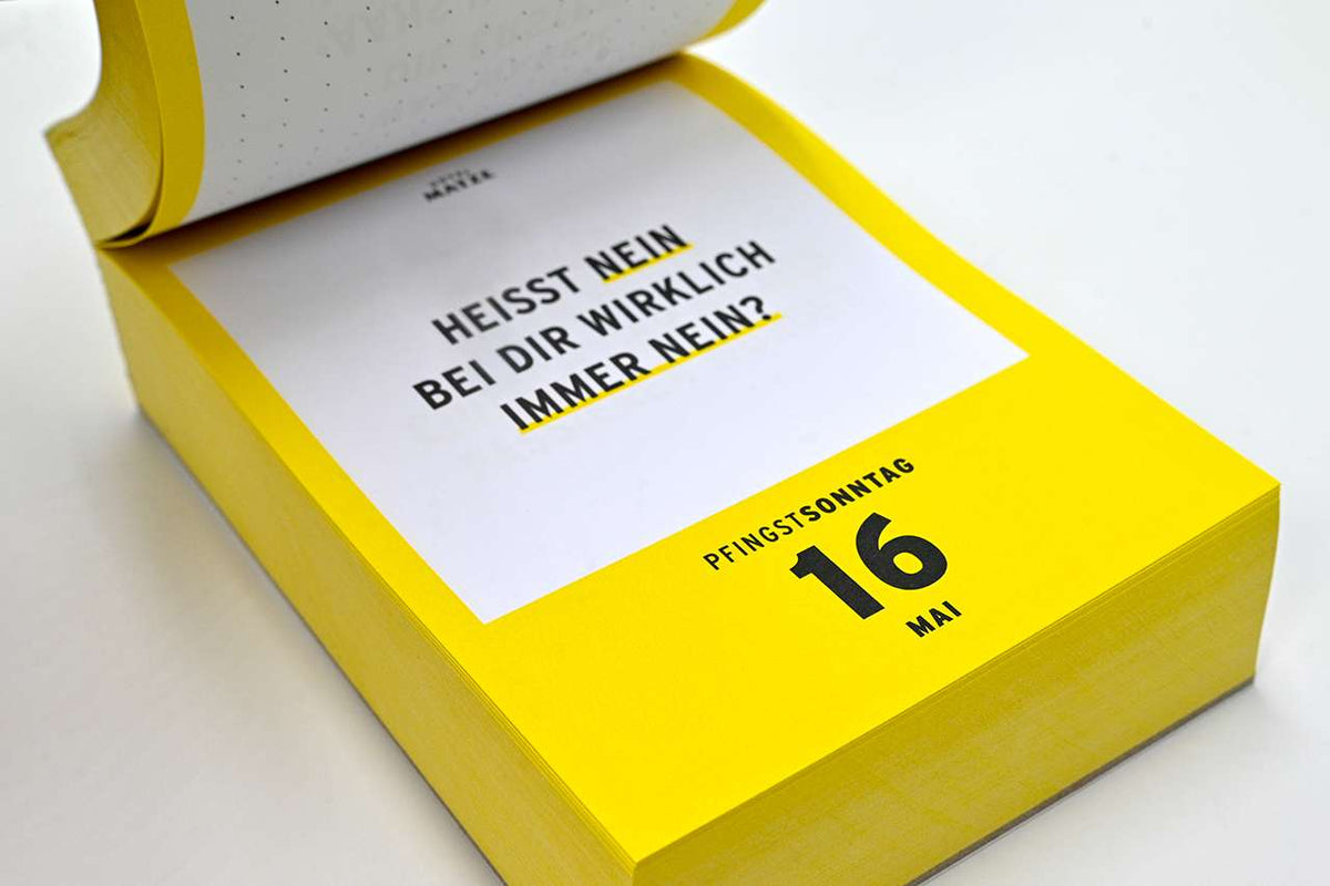 Abreißkalender 'Was ich mich frage 2027' Verlag Hermann Schmidt
