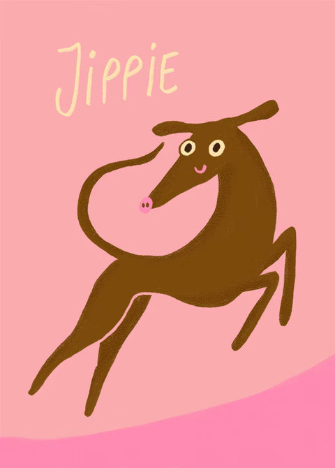 Postkarte 'Jippie' Slinga