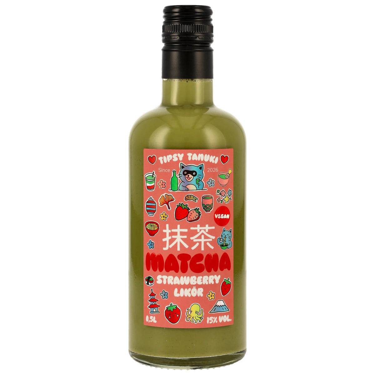 Matcha-Strawberry-Likör 'Tipsy Tanuki' NORK