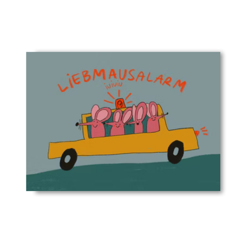 Postkarte 'Liebmausalarm' Slinga