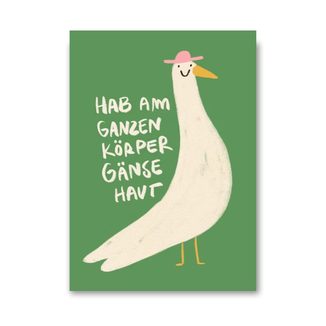 Postkarte 'Hab am ganzen Körper Gänsehaut' Slinga