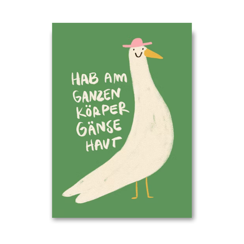 Postkarte 'Hab am ganzen Körper Gänsehaut' Slinga