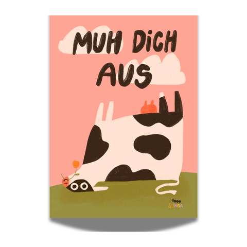 Print DIN A4 'Muh dich aus' Slinga