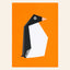 Postkarte 'Pinguin' – Origami